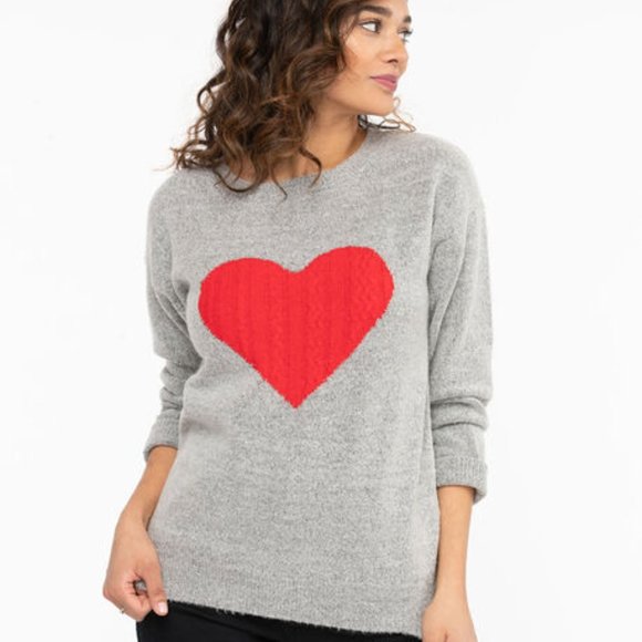 Rickis long sleeve red heart sweater. - Picture 1 of 7
